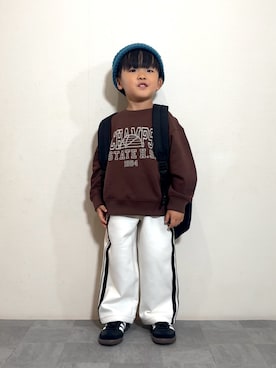 「アイテム（パンツ）」を使った、YU⭐︎さん（キッズ・100cm）の秋コーディネート