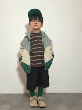 「BREEZE（ブリーズ）のアイテム」を使った、YU⭐︎さん（キッズ・100cm）の冬コーディネート