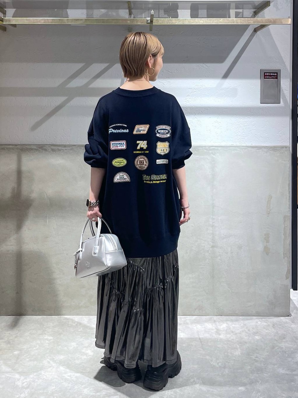 「LOWRYS FARM」｜「LOWRYS FARMのストレッチスニーカーブーツ　133385（ブーツ、ブラック系）」を使った、Minaさん（レディース・153cm）の秋コーディネートの1枚目の写真