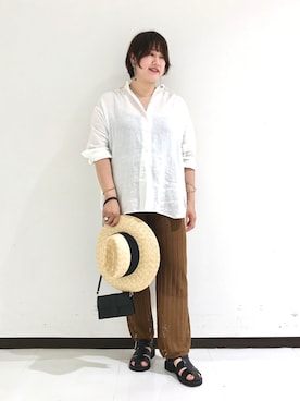 「LAROUTE（ラルート）のアイテム」を使った、mikikiさん（レディース・165cm）の夏コーディネート