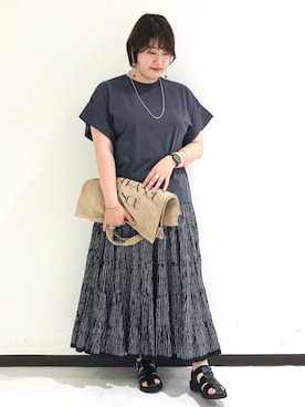 「LAROUTE（ラルート）のアイテム」を使った、mikikiさん（レディース・165cm）の夏コーディネート