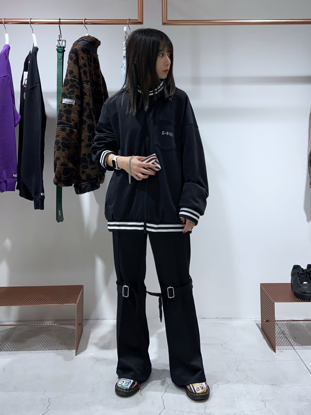 X-girl（エックスガール）の「INSIDE OUT BONDAGE PANTS（その他パンツ