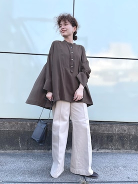 「MARROW（マロウ）のアイテム」を使った、SHOさん（レディース・153cm）の秋コーディネート