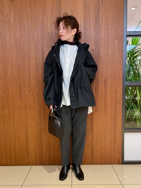 「WILD THINGS（ワイルドシングス）のアイテム（その他アウター）」を使った、SHOさん（レディース・153cm）の秋コーディネート