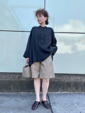 「Aeta（アエタ）のアイテム」を使った、SHOさん（レディース・153cm）の夏コーディネート