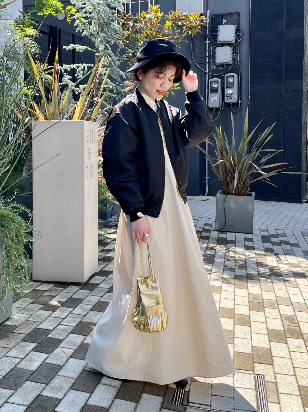 ボリュームスリーブドレスシャツワンピースを使った人気ファッション 