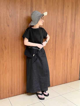 「Hender Scheme（エンダースキーマ）のアイテム」を使った、SHOさん（レディース・153cm）の夏コーディネート