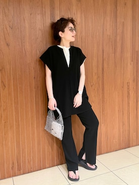 「Aeta（アエタ）のアイテム」を使った、SHOさん（レディース・153cm）の夏コーディネート