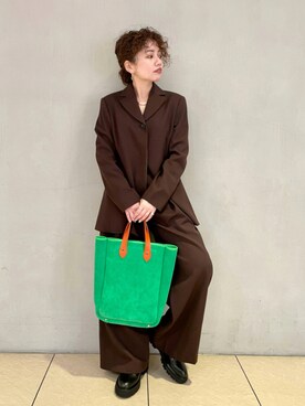 「Hender Scheme（エンダースキーマ）のアイテム」を使った、SHOさん（レディース・153cm）の秋コーディネート