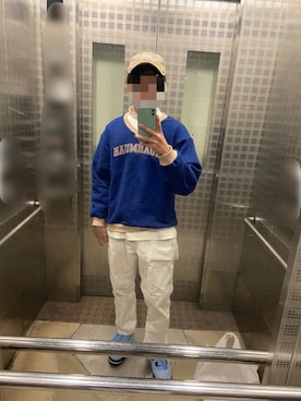 「CONVERSE（コンバース）のアイテム（帽子）」を使った、rihito1227さん（メンズ・171cm）の秋コーディネート