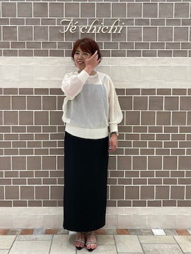「テチチ(Te chichi)」｜「アイテム（ワンピース/ドレス）」を使った、　あいか🧸さん（レディース・159cm）の夏コーディネート