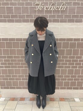 「テチチ(Te chichi)」｜「アイテム（その他アウター）」を使った、　あいか🧸さん（レディース・159cm）の秋コーディネート