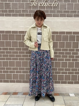 「Te chichi（テチチ）のアイテム（ジャケット/アウター）」を使った、　あいか🧸さん（レディース・159cm）の冬コーディネート
