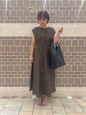 「テチチ(Te chichi)」｜「アイテム（ワンピース/ドレス）」を使った、　あいか🧸さん（レディース・159cm）の夏コーディネート