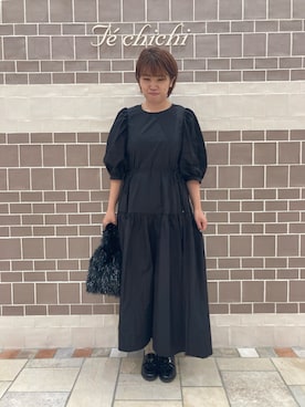 「テチチ(Te chichi)」｜「アイテム（ワンピース/ドレス）」を使った、　あいか🧸さん（レディース・159cm）の秋コーディネート