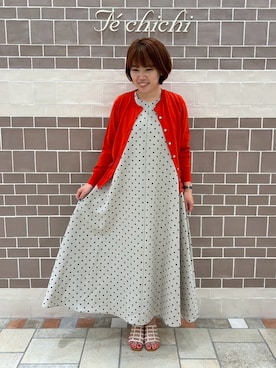 「テチチ(Te chichi)」｜「アイテム（ワンピース/ドレス）」を使った、　あいか🧸さん（レディース・159cm）の夏コーディネート