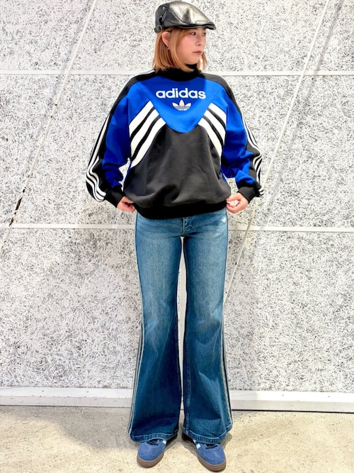 ウォッシュド フレア デニムパンツ / アディダスオリジナルス adidas