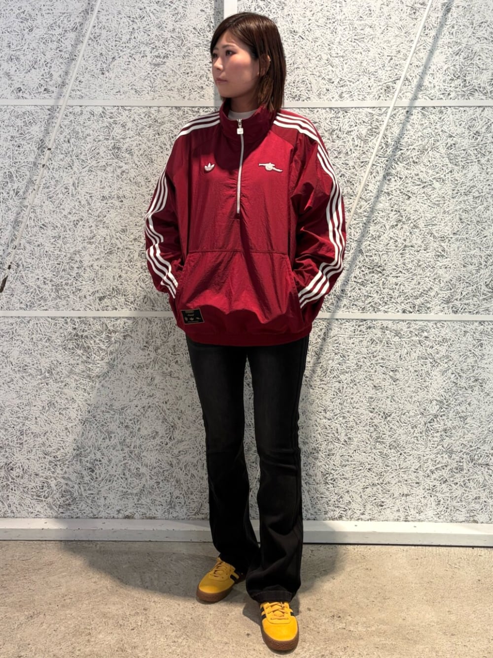 adidas デニムハーフジップ adidasのデニムパンツを使った「ハーフジップ」の人気
