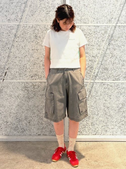 【adidas】WASHED CARGO TWILL JORTSハーフパンツ adidas Washed Cargo Twill Jorts - Black | adidas Singapore