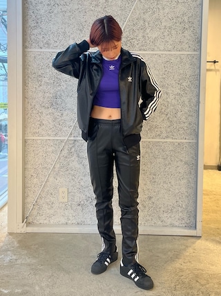 XLブラック新品adidasパイソン柄プレミアムフェイクレザー