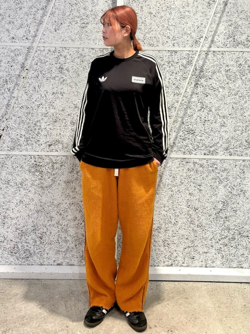 adidas Originals × Oasis ツアー スリーストライプス 長袖Tシャツ