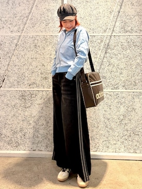 「アイテム（ジャージ）」を使った、YFさん（レディース・170cm）の秋コーディネート