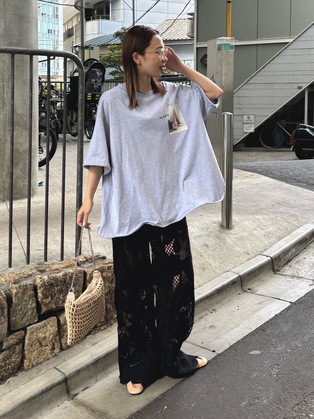 THE YOn（ザヨン）の「レーシーシアーイージーパンツ（その他パンツ