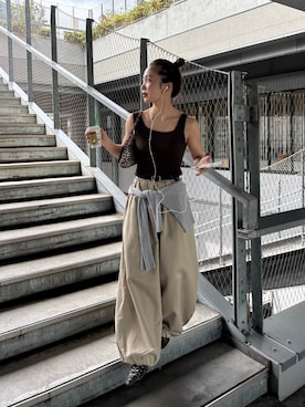 「THE YOn（ザヨン）のアイテム」を使った、nenedesu125さん（レディース・154cm）の春コーディネート