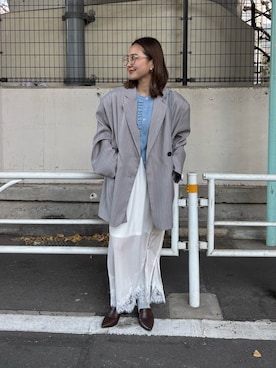 「THE YOn（ザヨン）のアイテム」を使った、nenedesu125さん（レディース・154cm）の冬コーディネート