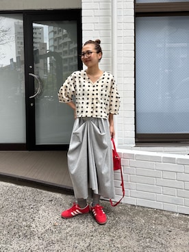 「THE YOn（ザヨン）のアイテム」を使った、nenedesu125さん（レディース・154cm）の春コーディネート