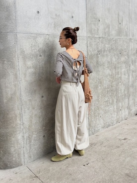 「THE YOn（ザヨン）のアイテム」を使った、nenedesu125さん（レディース・154cm）の春コーディネート