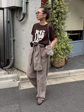 「THE YOn（ザヨン）のアイテム」を使った、nenedesu125さん（レディース・154cm）の夏コーディネート