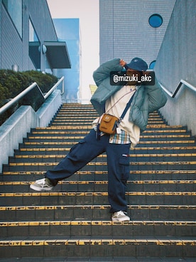 「CONVERSE TOKYO（コンバーストウキョウ）のアイテム（スウェット）」を使った、mizuki_akcさん（レディース・163cm）の秋コーディネート