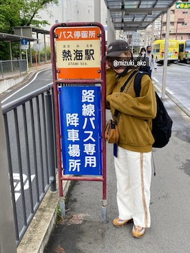 「CONVERSE TOKYO（コンバーストウキョウ）のアイテム（パンツ）」を使った、mizuki_akcさん（レディース・163cm）の秋コーディネート