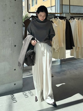 「アイテム（ピーコート）」を使った、chaos _eriさん（レディース・158cm・30代）の秋コーディネート