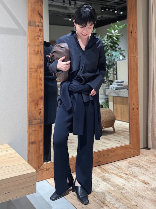 週末お値下げ: chaos カシミヤニットロングガウンF ベージュカオス Chaos（カオス）の「ゴールデンキャッシュ カシミヤニットプル