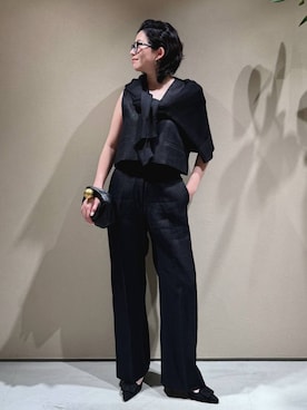 「Chaos」｜「アイテム（スラックス）」を使った、chaos _eriさん（レディース・158cm）の冬コーディネート