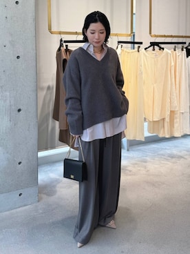 「アイテム（ダウンベスト）」を使った、chaos _eriさん（レディース・158cm・30代）の秋コーディネート