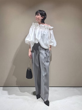 「Chaos」｜「アイテム（スラックス）」を使った、chaos _eriさん（レディース・158cm）の冬コーディネート