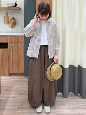「Samansa Mos2（サマンサ モスモス）のアイテム（パンツ）」を使った、ぁぉぃさん（レディース・163cm）の春コーディネート