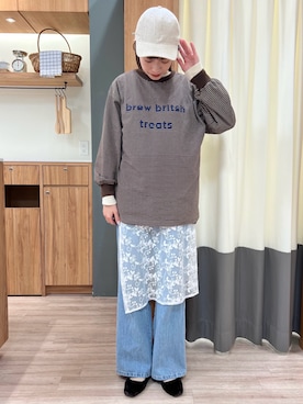 「チョコ色に染まれ」｜ぁぉぃさん（レディース・162cm）の冬コーディネート