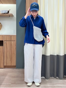 「Samansa Mos2（サマンサ モスモス）のアイテム（パンツ）」を使った、ぁぉぃさん（レディース・163cm）の春コーディネート