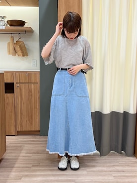「KEEN（キーン）のアイテム」を使った、ぁぉぃさん（レディース・163cm）の夏コーディネート