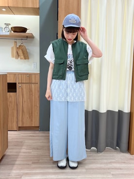 「KEEN（キーン）のアイテム」を使った、ぁぉぃさん（レディース・163cm）の夏コーディネート