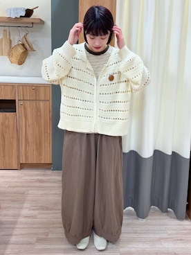 「Samansa Mos2（サマンサ モスモス）のアイテム（パンツ）」を使った、ぁぉぃさん（レディース・163cm）の春コーディネート