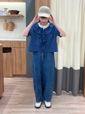 「KEEN（キーン）のアイテム」を使った、ぁぉぃさん（レディース・163cm）の夏コーディネート