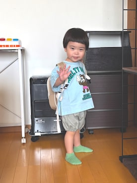 「BREEZE（ブリーズ）のアイテム」を使った、Ri☆さん（キッズ・80cm）の夏コーディネート