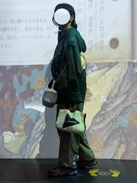 「アイテム（マウンテンパーカー）」を使った、つぴさん（レディース・156cm）の秋コーディネート