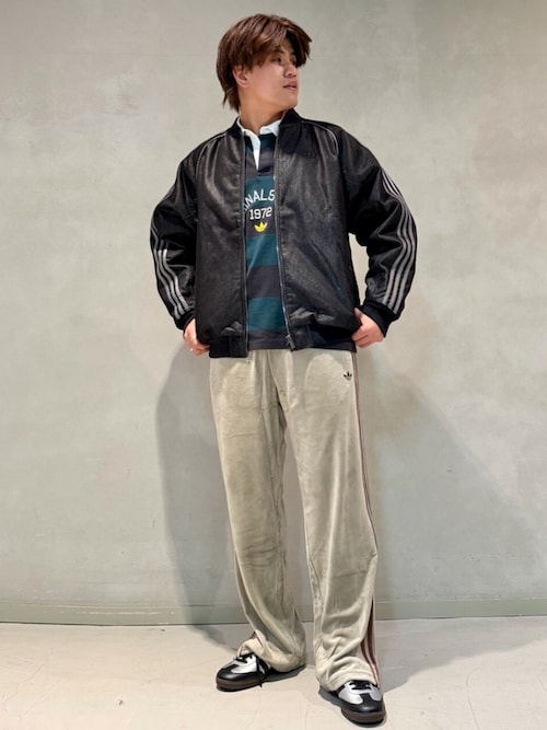 アディダス オリジナルス デプト ストライプポロシャツ / アディダス