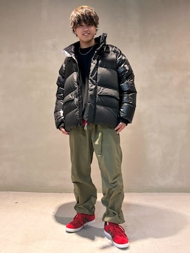 「アディダスオリジナルス」｜「アイテム（カーゴパンツ）」を使った、KYさん（メンズ・170cm）の秋コーディネート